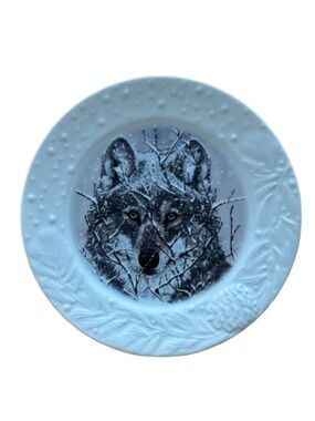 Bradford Exchange Collector Plate #2238A "Veil of Winter"-"Snow  Watch" Lim. Ed.